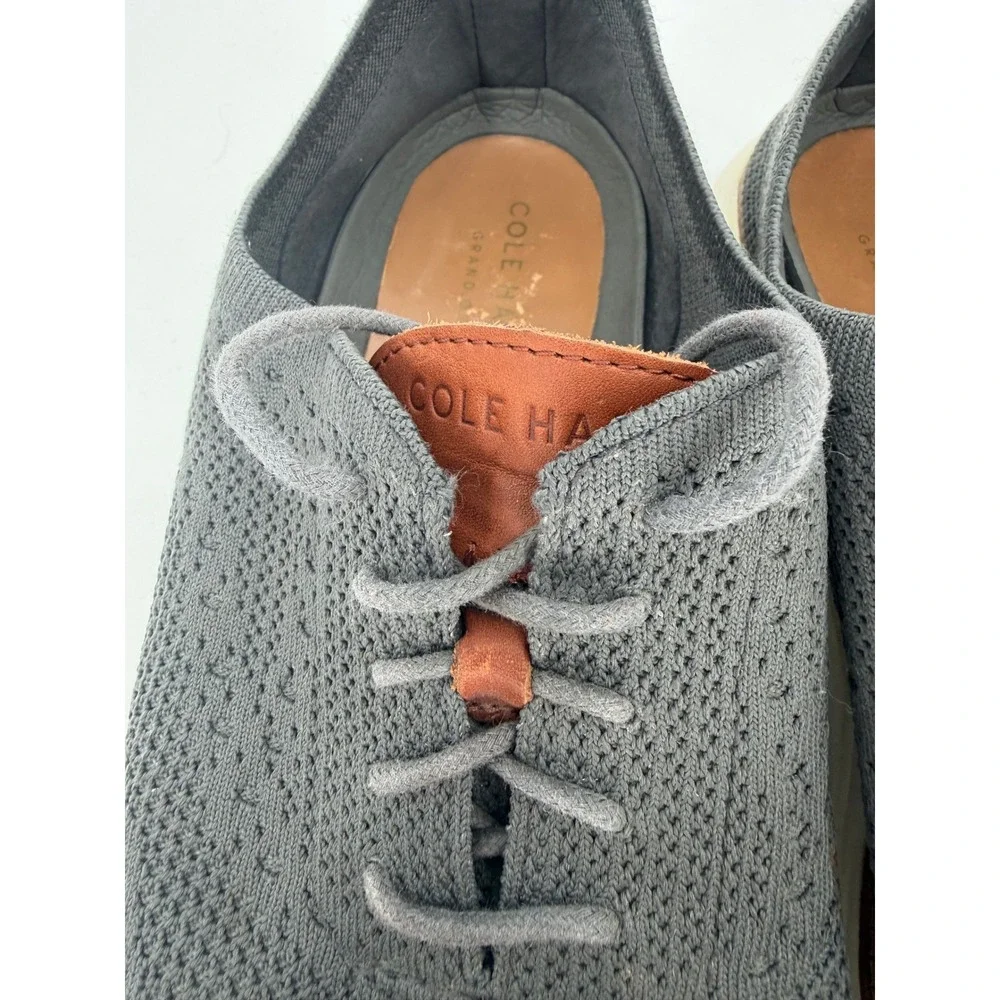 Cole Haan Mens Zerogrand Stitchlite Wingtip Oxford Gray C27961 Size 12M